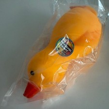 Jumbo Squishy Duck XL Fidget Squeezy Toy Stretchy Rubber Ducky Sunny Days NEW
