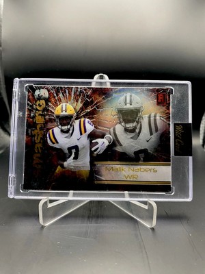 2023 Wild Card Alumination Smashing Malik Nabers RC No.AS-MN Encased LSU SN39/99