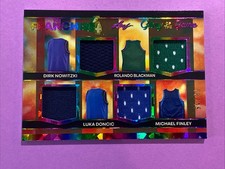 2025 Leaf Glory of the Game Used Jerseys Franchise 4 Dallas /15 Dirk Luka Finley