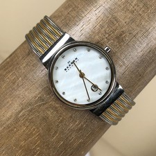 Skagen Ancher Women 355SSGS Fashion MOP Two Tone Milanese Quartz 26mm Watch 7"