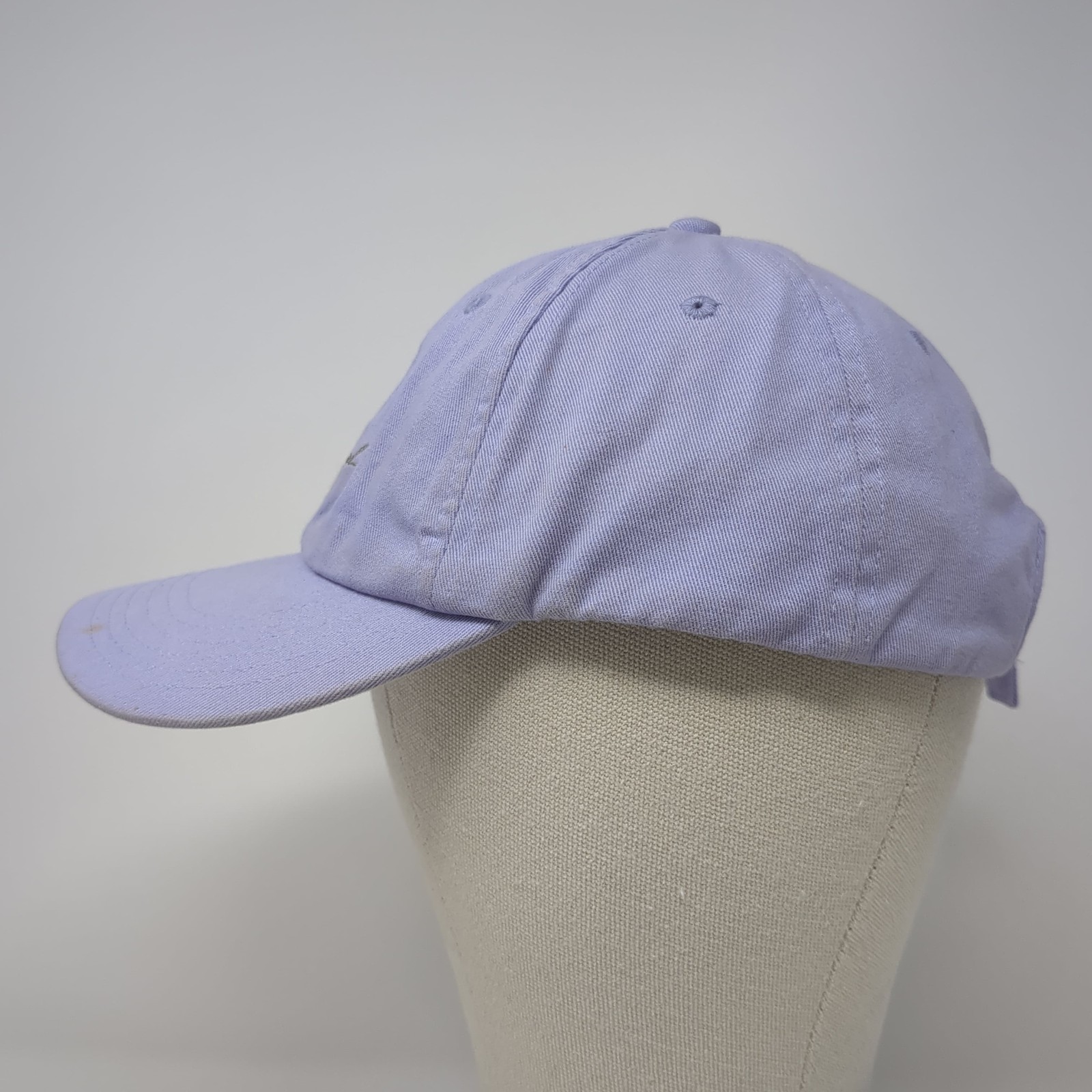 Reversed Slideback Baseball Cap Solid Purple One … - image 3
