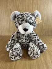 Animal Adventure Snow Leopard Plush 16 White Gray Jaguar Stuffed Cat 2021 NWT