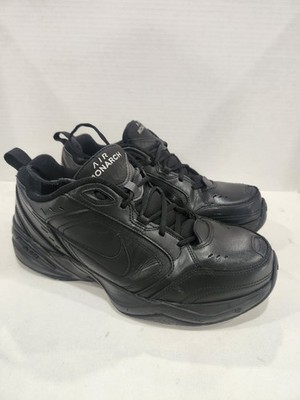 Nike Air Monarch IV 4E Mens 12 Black Leather Wide Training Shoes 416355-001