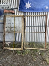 Two Sets Cedar Frame Double Hung