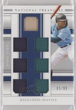 2020 Panini National Treasures Game Gear Materials Sevens 3/99 Kyle Lewis 0cx5