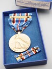 WWII American Campaign Medal & Ribbon Bar Complete Set With Cardboard Box — photo 2