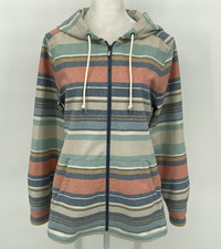 Pendleton Canyon Jacket Womens Petite M Aqua Striped 100 Virgin Wool Heritage