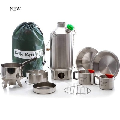 Kelly Kettle Ultimate Base Camp Kit   54 oz Large, Lightweight Camping Kettle 