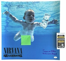 Spencer Elden signed 18x18 Poster Nevermind Nirvana JSA Authentication