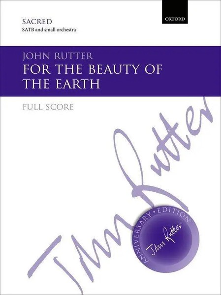 For The Beauty Of The Earth | John Rutter | Taschenbuch | Partitur | Englisch-image