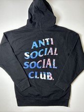 Anti Social Social Club Serenity Black Hoodie Sweatshirt ASSC Made In USA Sz M
