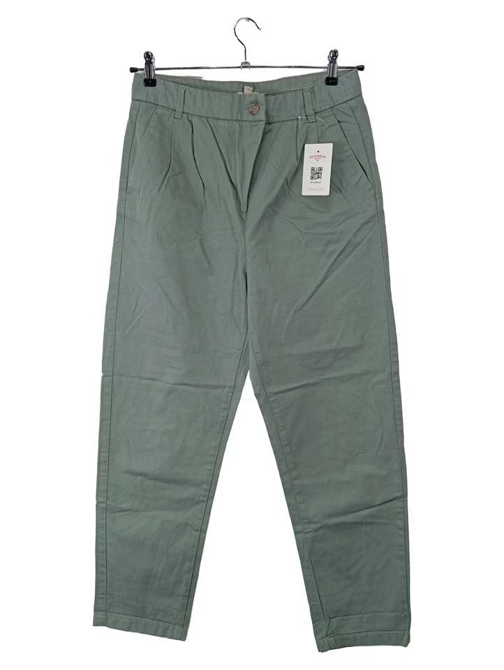 Esprit Pantalon en Tissu Femme Vert Chino Coton Casual (EU 38, INT M, W29) - Photo 1/3