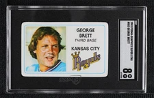 1981 Perma-Graphics/Topps Credit Cards George Brett #125-003 SGC 8 HOF