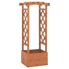Pflanzkasten Mit Spalier 49x39x117 Cm Tannenholz Rankhilfe