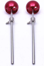 2 Pieces Bass Drum Pedal Beater Aluminum Alloy Hammer Head Percussion Instrument