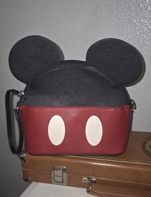 Disney s Mickey Mouse Ears Small Crossbody Wristlet Bag Bioworld NWOT 3D Ears 