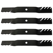 Qty 4: Toothed Mulching Lawn Mower Blades Fits John Deere Replaces M170639