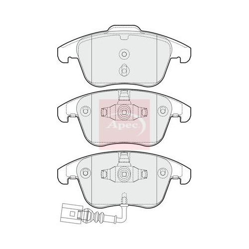 VW Sharan 7N1 7N2 2010 Apec BremsbeläGe Vorne Mit ATE Bremssystem (R90) (R90)-image