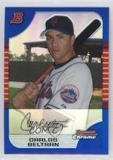 2005 Bowman Chrome Blue Refractor 38/150 Carlos Beltran #125 nd3