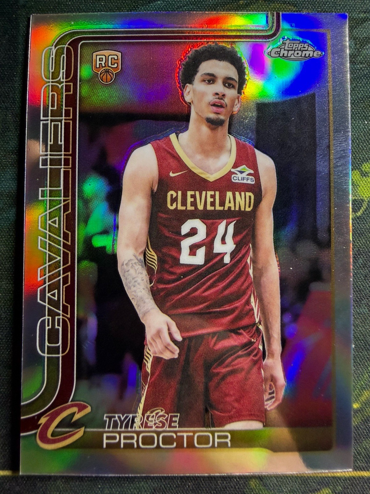 2025-26 Topps Chrome #300 Tyrese Proctor Refractor Rookie Card Cleveland
