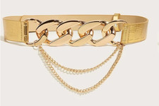 Gold Belt with Locked Chains