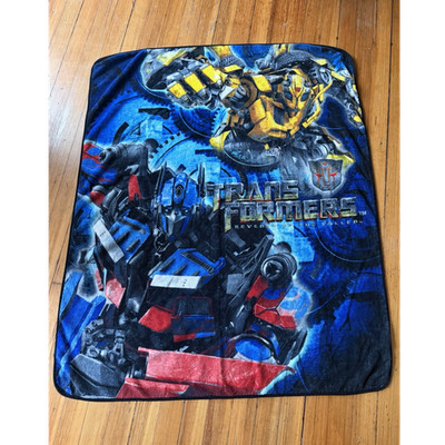 Vintage 2009 Transformers Revenge of the Fallen kids throw blanket 