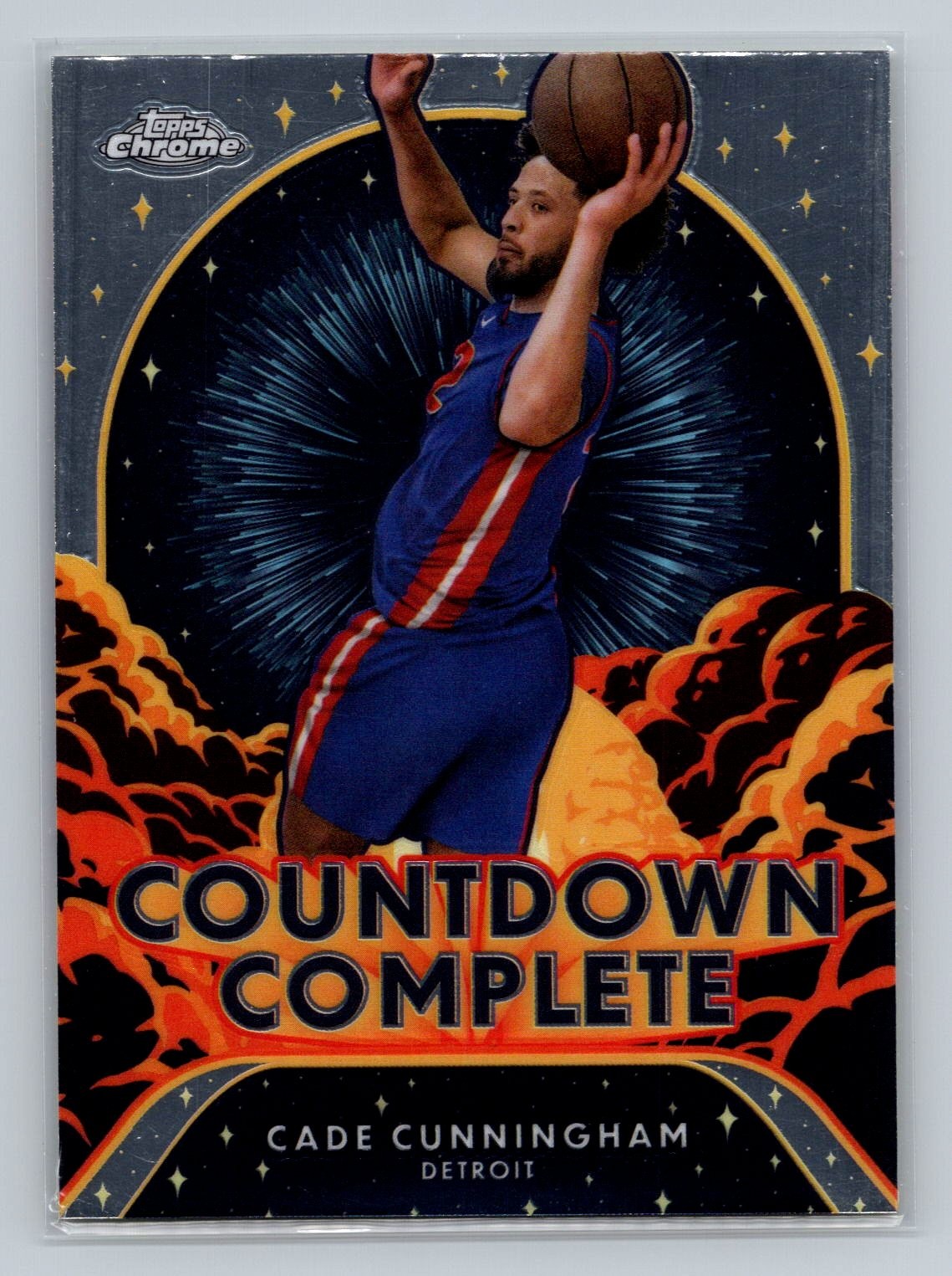 2024-25 Topps Chrome #CC-10 Cade Cunningham Countdown Complete
