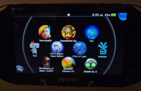 Sony PS Vita Slim PCH-2001 w/ 128GB SD2Vita Storage, Hori Grip ~ Tested ~ Bundle