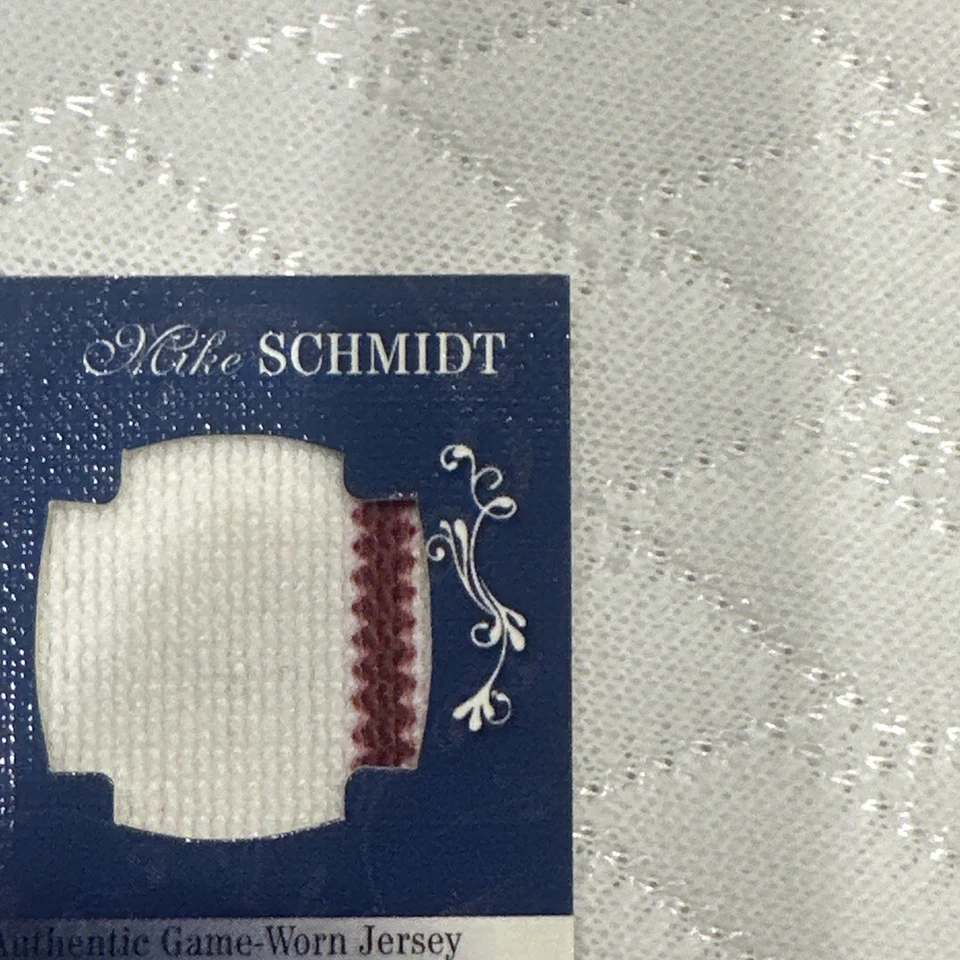 2003 Diamond Kings Team Timeline Jerseys #TT7 Mike Schmidt + Pat Burrell #'d/100 - Image 4 of 4