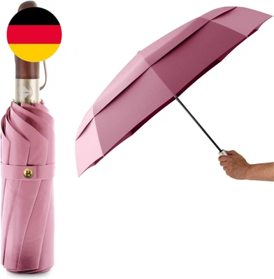 LOGAN & BARNES Taschenschirm Sturmfest Ø103Cm - Regenschirm Sturmfest Klein Mit