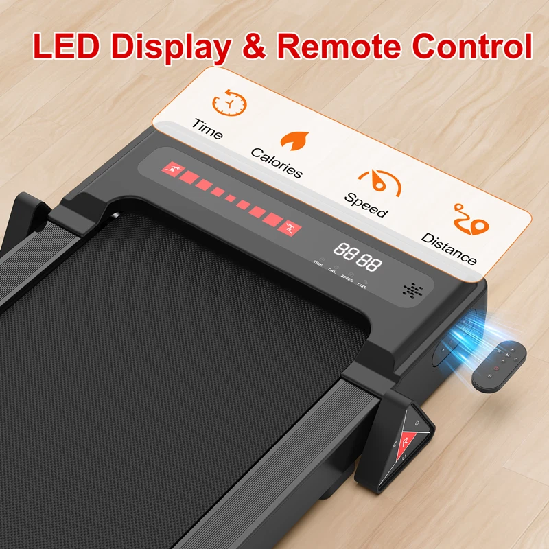 Q20N Folding Walking Pad Treadmill with Incline, 2.5HP Quiet Motor, LED Display, - Image 4 of 4