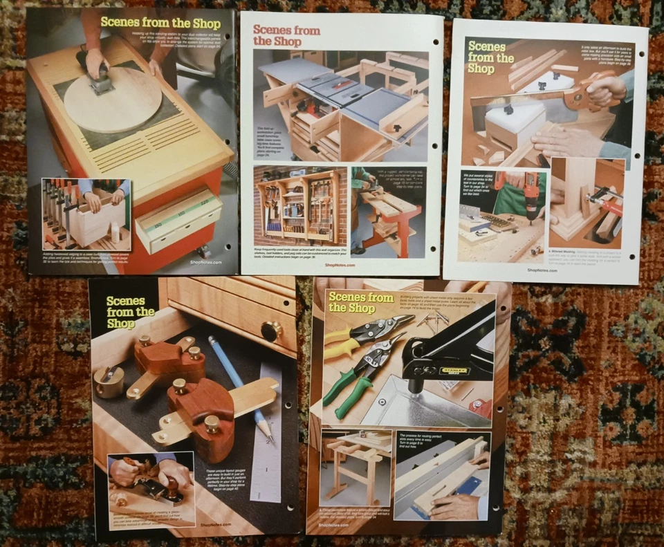 ShopNotes Magazine - Lot of Five (5) - Issues 104, 106-109 - Very Good Condition - Image 2 of 2