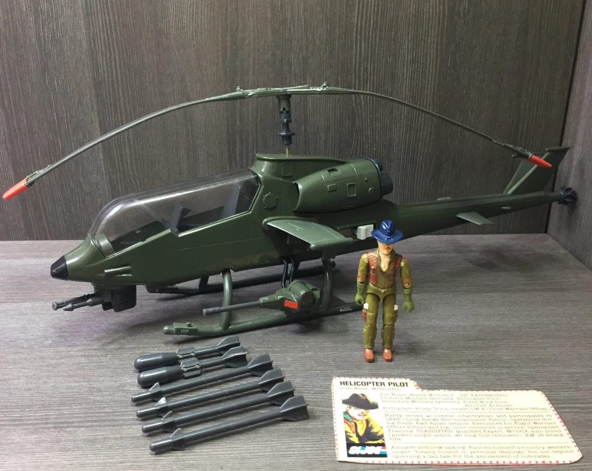 G.I.JOE - 1983 - Assault Copter Dragonfly XH-1 & Wild Bill