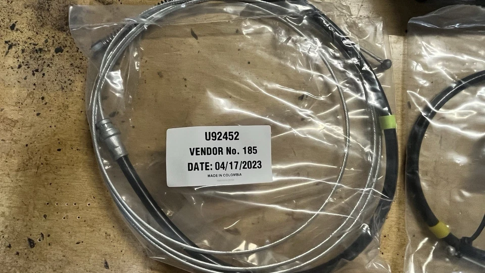 Juego de cables de freno de estacionamiento Ford Mustang 1971-1973/delanteros, traseros izquierdos y traseros derechos Foto 2 de 4