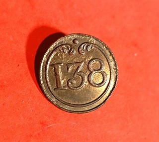 BOUTON premier empire 138 ieme régiment