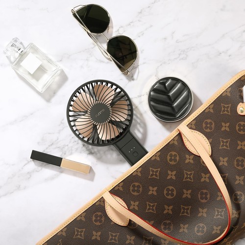 Handheld Fan, Funme Hand Fan 5000 Battery Quiet Strong Wind [20 Hour/4 Speeds... - Bild 3 von 7