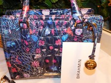 NWT BRAHMIN CAMI SATCHEL IN FOLKTALE MELBOURN...