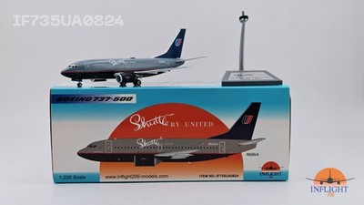 Inflight IF735UA0824 United Shuttle Boeing 737-500 N926UA Diecast 1/200 Model