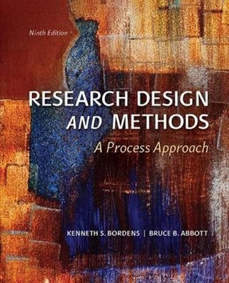 Research Design and Methods: A Process Approach by Kenneth Bordens (English) Har