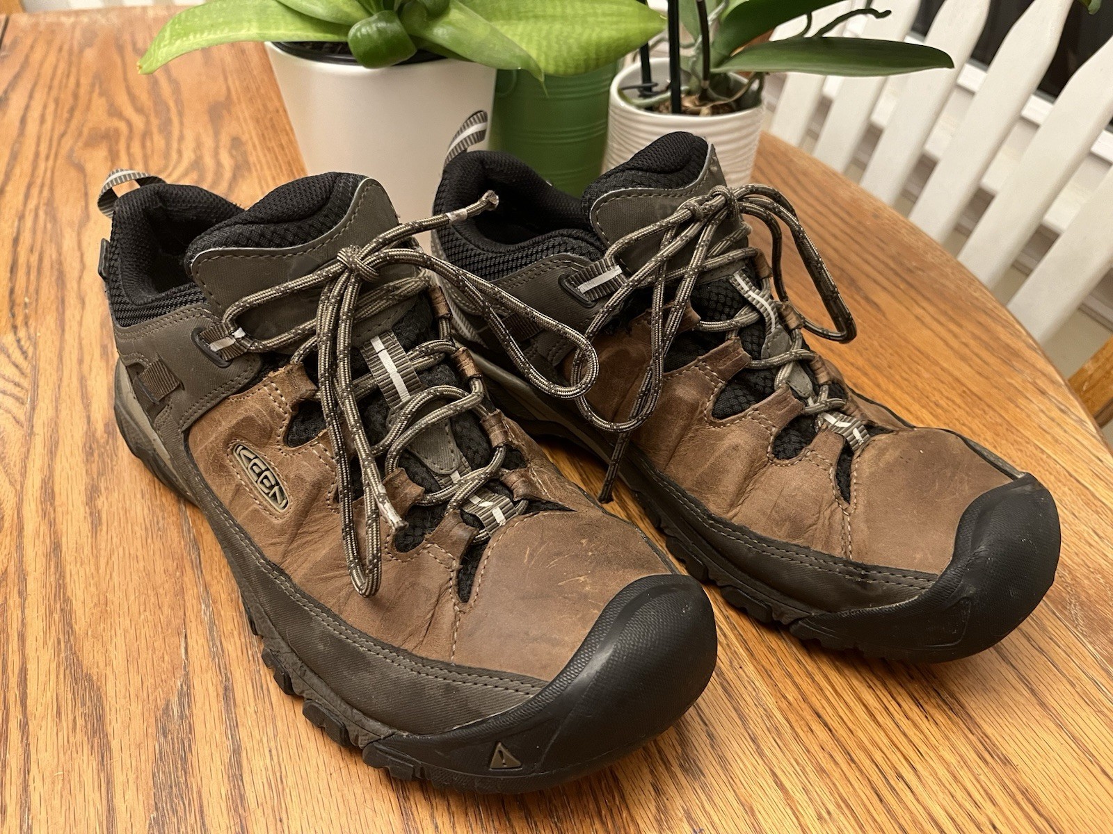 Scarpa da trekking KEEN Targhee III bassa impermeabile uomo US 10 5 1018597 pelle marrone