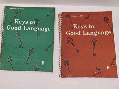Keys To Good Language 5 & 6 Vintage 1965 Teacher's Edition