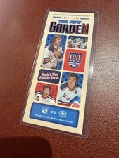 2025 NY Rangers SGA Commemorative Ticket The New Garden 12/13/25