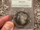 1881-S United States Morgan Silver Dollar PCGS MS63 PL OGH Green Proof Like