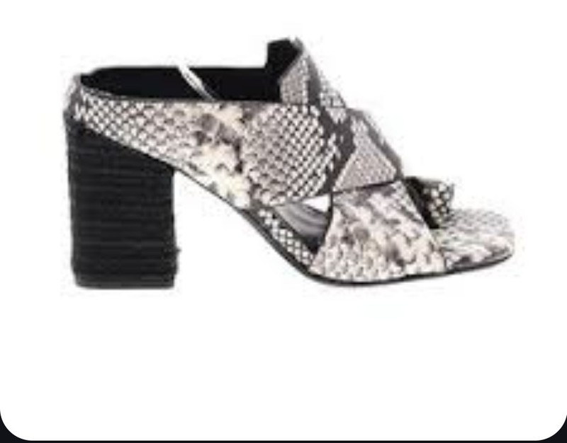 Womens Size 9 Aersoles Hazel Sandal Shoes Black And White