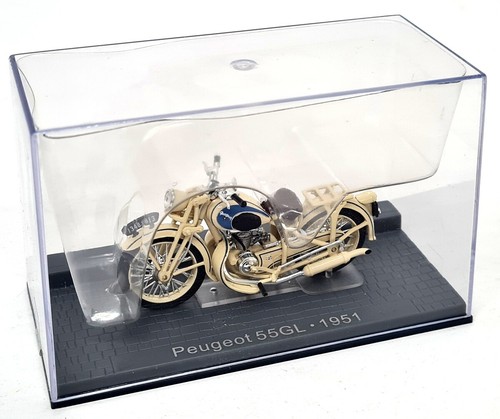 Ixo 1/24 - Peugeot 55GL 1951 + Plinth Model appx 8cms Motorbike - Picture 4 of 7