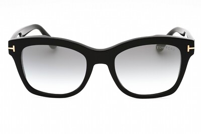 TOM FORD FT0614 01C Sunglasses Shiny Black Frame Grey  display picture 3