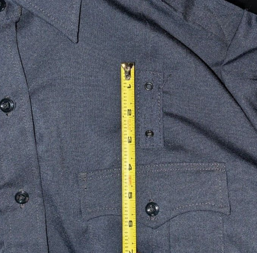 FLYING CROSS 107W89Z WOMEN'S SIZE 40 LONG SLEEVE SHIRT OVERSIZE BADGE NAVY - Picture 4 of 4