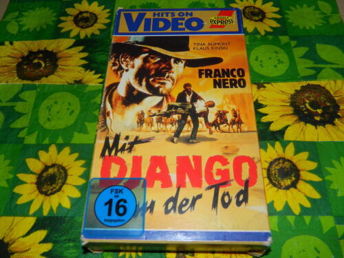 Mit Django kam der Tod - Klaus Kinski - Franco Nero -  Ariola Pappbox - VHS - Afbeelding 1 van 1