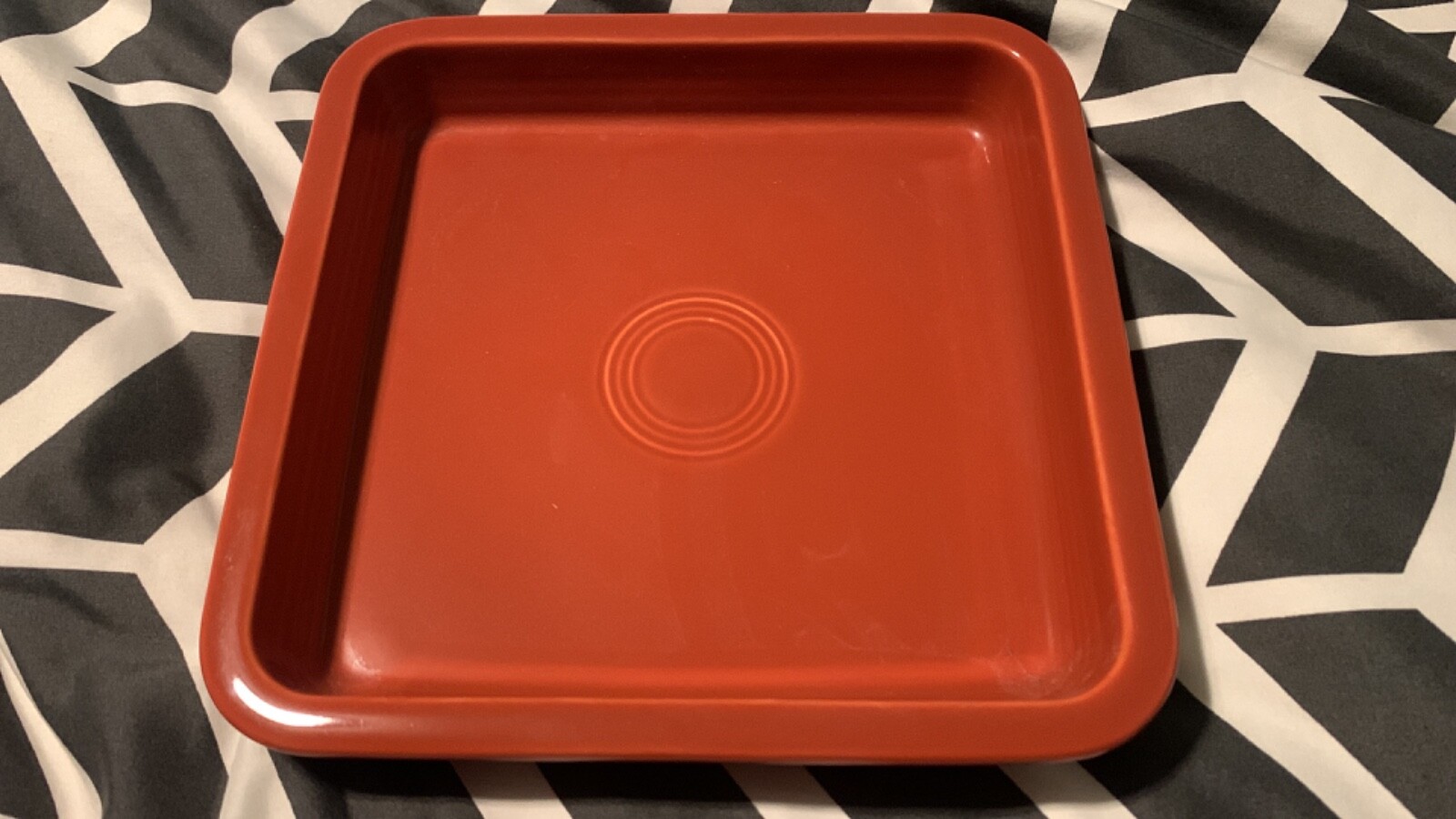 Fiesta Fiestaware Retired Paprika Square Napkin Holder Utility Tray eBay