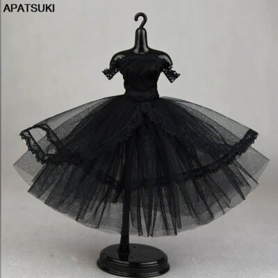 Black Lace Princess Dress for 11.5'' Doll Outfits Gown Clothes for Blyth Doll